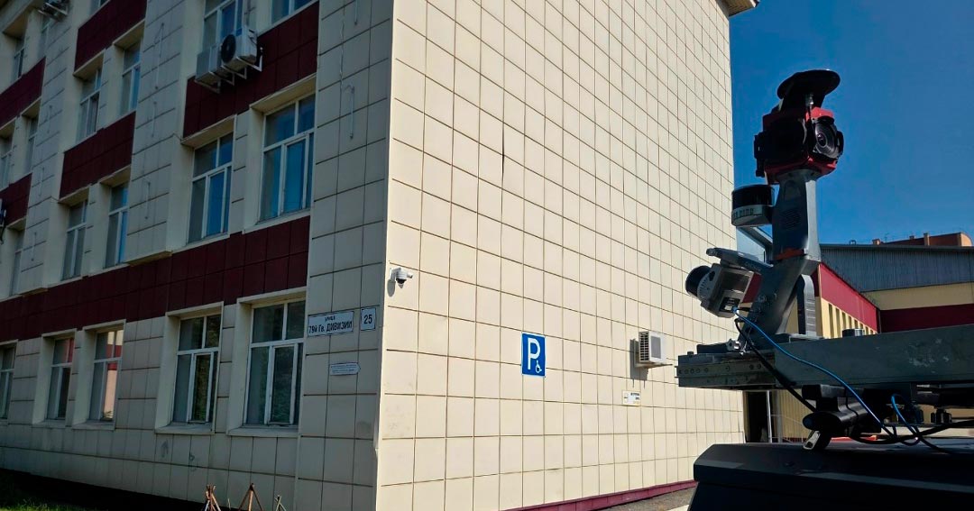 Мобильное лазерное сканирование территории ТГАСУ